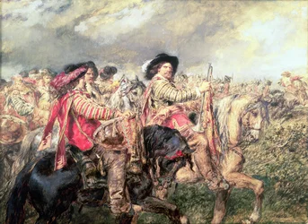 Após a Batalha de Naseby em 1645, 1860